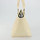 FENDI Hand Bag Patent leather Ivory Gold Auth BA12442A-3