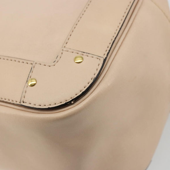 Chloe Shoulder Bag Leather Pink Gold Auth BA12443A