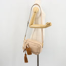 Chloe Shoulder Bag Leather Pink Gold Auth BA12443A-24