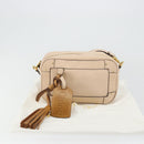 Chloe Shoulder Bag Leather Pink Gold Auth BA12443A-12
