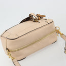 Chloe Shoulder Bag Leather Pink Gold Auth BA12443A-6