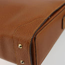 BALLY Shoulder Bag Leather Brown Gold Auth BA12445A-15