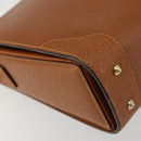BALLY Shoulder Bag Leather Brown Gold Auth BA12445A-16