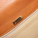 BALLY Shoulder Bag Leather Brown Gold Auth BA12445A-18