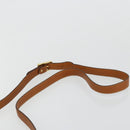 BALLY Shoulder Bag Leather Brown Gold Auth BA12445A-8
