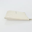 BALENCIAGA Clutch Bag Leather White Silver 485110 Auth BA12446-3