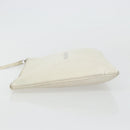 BALENCIAGA Clutch Bag Leather White Silver 485110 Auth BA12446-4