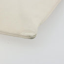 BALENCIAGA Clutch Bag Leather White Silver 485110 Auth BA12446-7