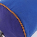 HERMES Purse Shoulder Bag Canvas Blue Silver Auth BA12448A-12