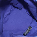 HERMES Purse Shoulder Bag Canvas Blue Silver Auth BA12448A-17