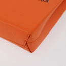 BALENCIAGA Shopping Phone Holder Bag Leather Orange 593826 Auth BA12449A-16