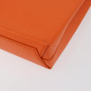 BALENCIAGA Shopping Phone Holder Bag Leather Orange 593826 Auth BA12449A-18