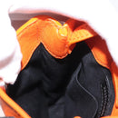 BALENCIAGA Shopping Phone Holder Bag Leather Orange 593826 Auth BA12449A-22