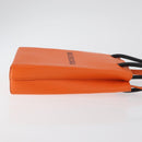 BALENCIAGA Shopping Phone Holder Bag Leather Orange 593826 Auth BA12449A-3