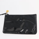 CHANEL Handtasche Umhängetasche Lackleder Schwarz Gold CC Auth BA12450-19
