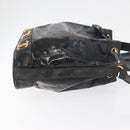 CHANEL Handtasche Umhängetasche Lackleder Schwarz Gold CC Auth BA12450-3