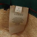 GUCCI Straw Hat S Beige Auth BA12455M-11
