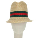 GUCCI Straw Hat S Beige Auth BA12455M-2