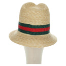 GUCCI Straw Hat S Beige Auth BA12455M-3