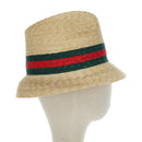 GUCCI Straw Hat S Beige Auth BA12455M-5