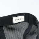GUCCI GG Canvas Web Sherry Line Baseball Cap Nylon XL Black 200035 Auth BA12456A-16