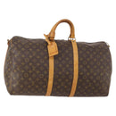LOUIS VUITTON Monogram Keepall Bandouliere 55 Boston Bag M41414 LV Auth BA12457-1