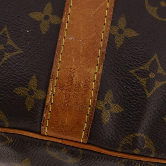LOUIS VUITTON Monogram Keepall Bandouliere 55 Boston Bag M41414 LV Auth BA12457