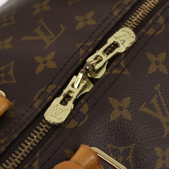 LOUIS VUITTON Monogram Keepall Bandouliere 55 Boston Bag M41414 LV Auth BA12457