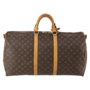 LOUIS VUITTON Monogram Keepall Bandouliere 55 Boston Bag M41414 LV Auth BA12457-3
