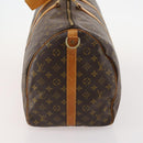 LOUIS VUITTON Monogram Keepall Bandouliere 55 Boston Bag M41414 LV Auth BA12457-4