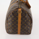 LOUIS VUITTON Monogram Keepall Bandouliere 55 Boston Bag M41414 LV Auth BA12457-5