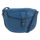 LOUIS VUITTON Epi Jeune Fille MM Shoulder Bag Toledo Blue M52155 LV Auth BA12461-1