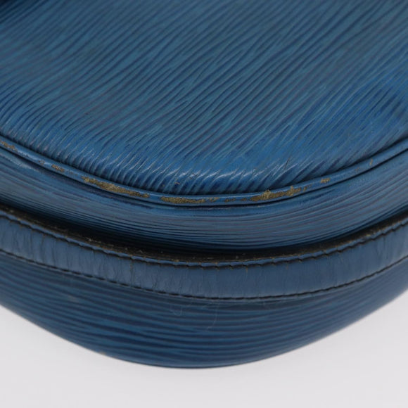 LOUIS VUITTON Epi Jeune Fille MM Shoulder Bag Toledo Blue M52155 LV Auth BA12461