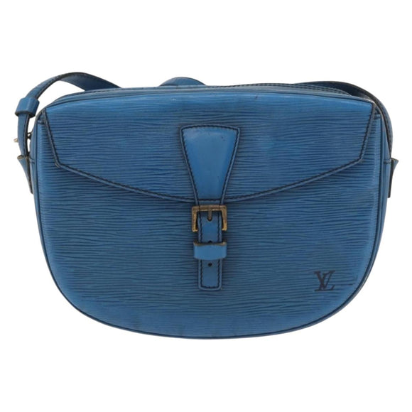 LOUIS VUITTON Epi Jeune Fille MM Shoulder Bag Toledo Blue M52155 LV Auth BA12461