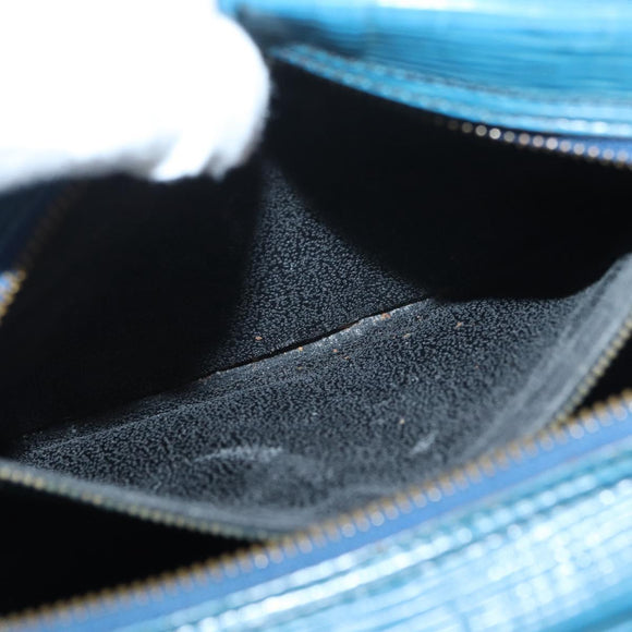 LOUIS VUITTON Epi Jeune Fille MM Shoulder Bag Toledo Blue M52155 LV Auth BA12461