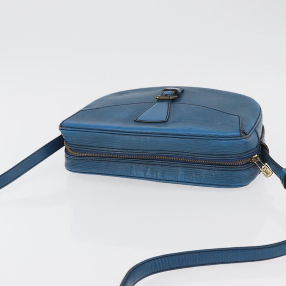 LOUIS VUITTON Epi Jeune Fille MM Shoulder Bag Toledo Blue M52155 LV Auth BA12461