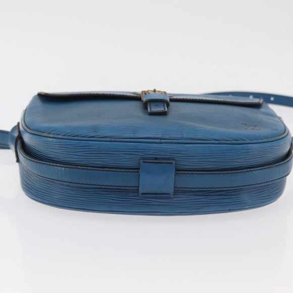 LOUIS VUITTON Epi Jeune Fille MM Shoulder Bag Toledo Blue M52155 LV Auth BA12461