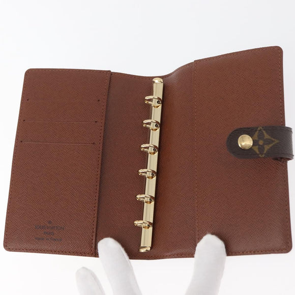 LOUIS VUITTON Monogram Agenda PM Day Planner Cover R20005 LV Auth BA12468A
