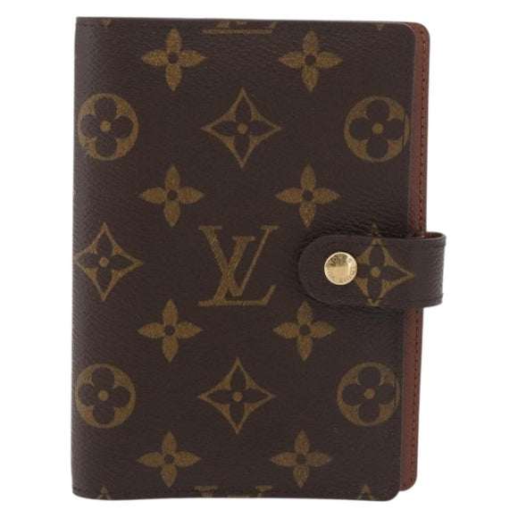 LOUIS VUITTON Monogram Agenda PM Day Planner Cover R20005 LV Auth BA12468A