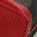 LOUIS VUITTON Epi Noe Shoulder Bag Bicolor Black Red M44017 LV Auth BA1247-11