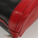 LOUIS VUITTON Epi Noe Shoulder Bag Bicolor Black Red M44017 LV Auth BA1247-15