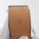 LOUIS VUITTON Ceinture Belt Leather 45.7"" Black LV Auth BA12472A-11