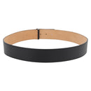 LOUIS VUITTON Ceinture Belt Leather 45.7"" Black LV Auth BA12472A-2
