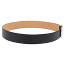 LOUIS VUITTON Ceinture Belt Leather 45.7"" Black LV Auth BA12472A-4