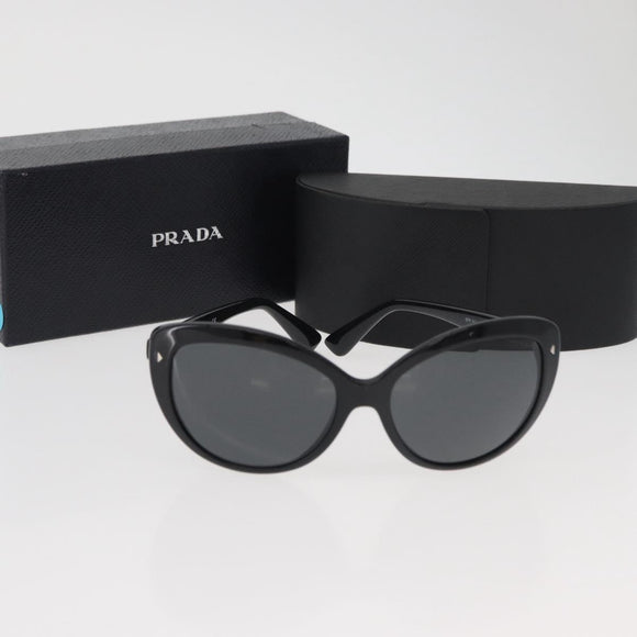 PRADA Sunglasses plastic Black Auth BA12474A