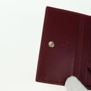 GUCCI GG Supreme Bifold Wallet PVC Beige Gold 818767 Auth BA12475M-16