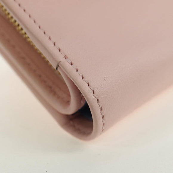 GUCCI Bifold Wallet Leather Pink Gold 790063 Auth BA12476M
