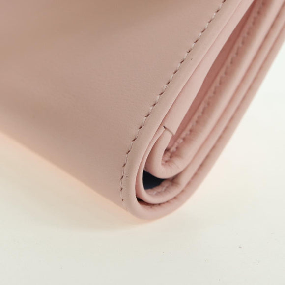 GUCCI Bifold Wallet Leather Pink Gold 790063 Auth BA12476M
