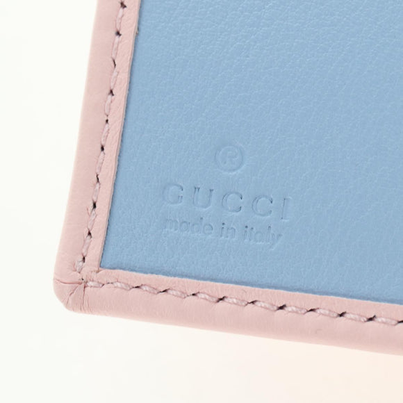 GUCCI Bifold Wallet Leather Pink Gold 790063 Auth BA12476M