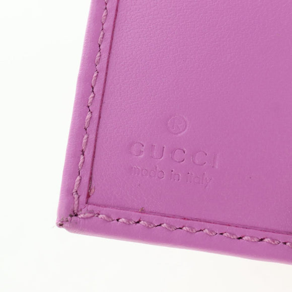 GUCCI GG Canvas Bifold Portemonnee Roze Goud 783121 Auth BA12478M